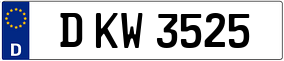 Trailer License Plate